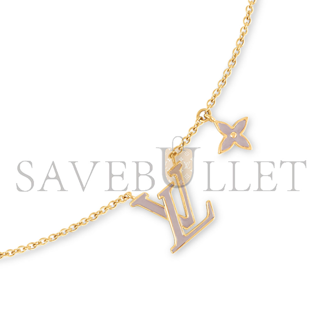 LOUIS VUITTON LV ICONIC ENAMEL NECKLACE M1008A 